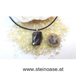 Anhänger Edel-Schungit mit Silberöse
